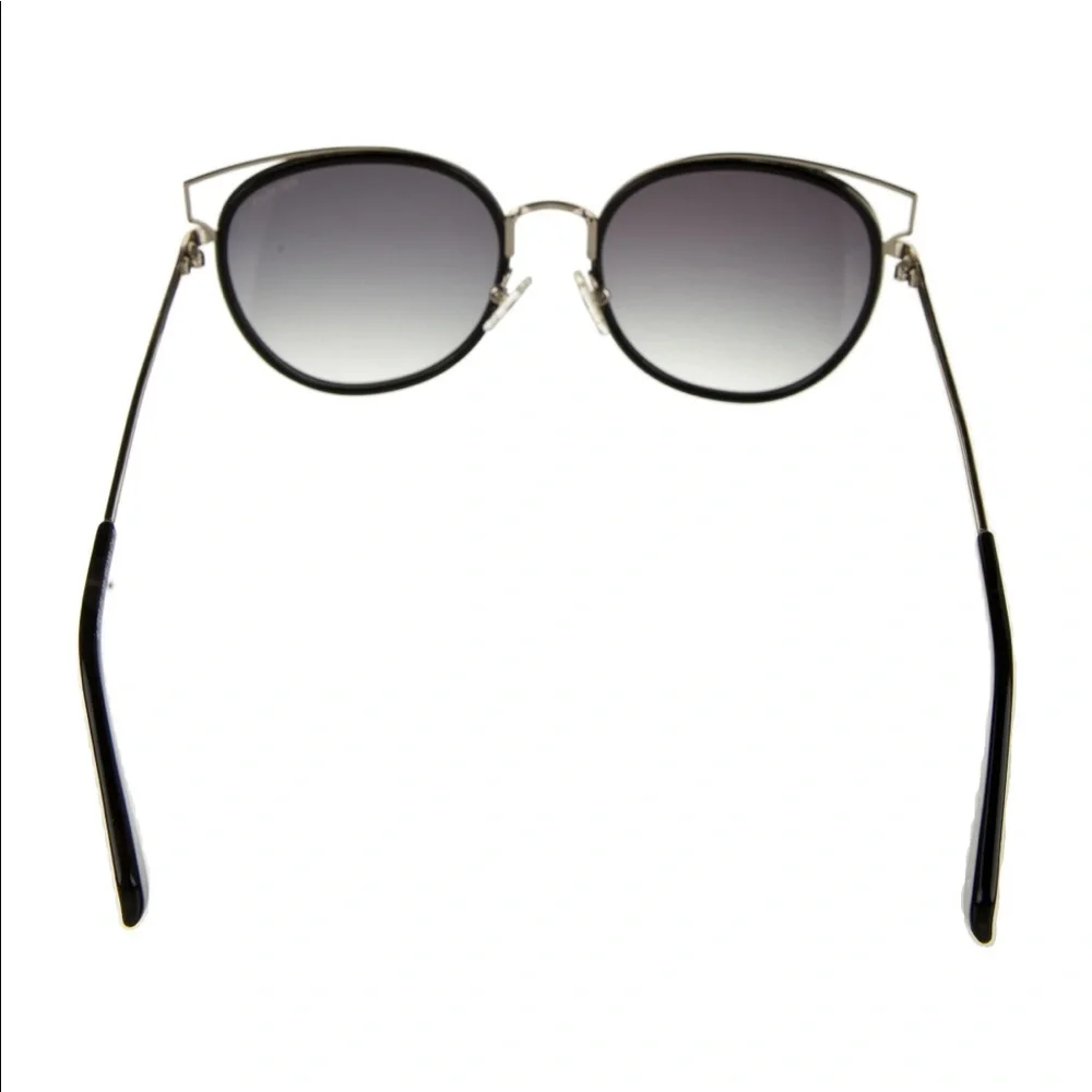 Balmain Paris Oversize Black Metal Sunglasses
